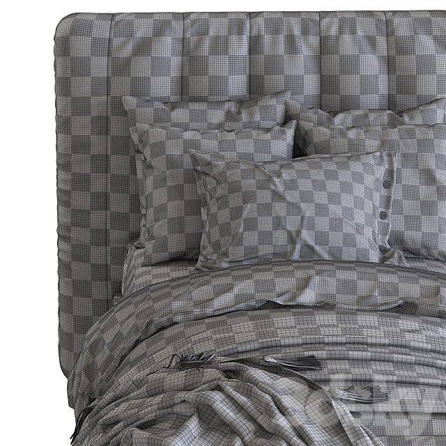 Bed RH Modena Bed 2 3dskyfree