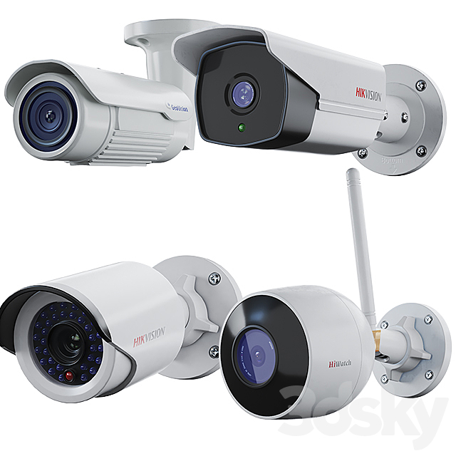 CCTV Cameras_hikvision_geovision_CCTV Pack 01 3DSMax File - thumbnail 3