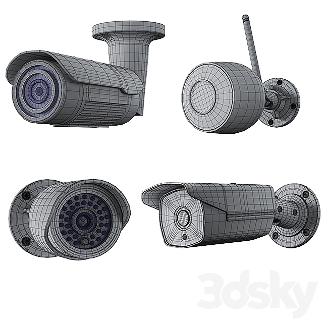 CCTV Cameras_hikvision_geovision_CCTV Pack 01 3DSMax File - thumbnail 4