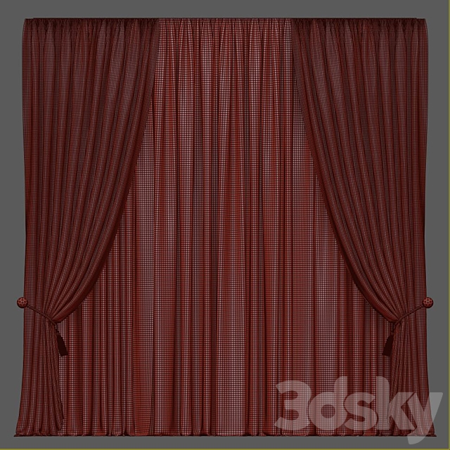 Curtain 606 3DSMax File - thumbnail 4
