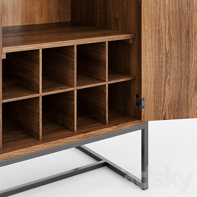 Article_Oscuro Walnut Cabinet 3d