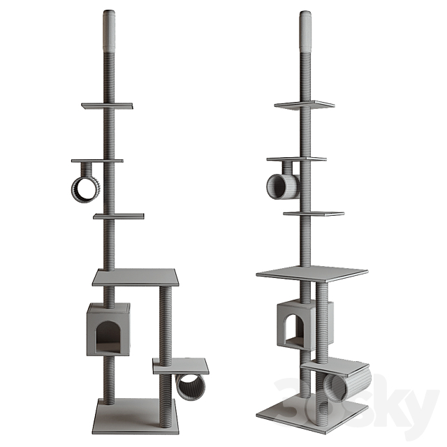 Cat house vidaXL cat tree 3d