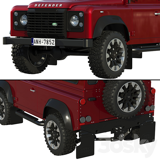 Land Rover Defender Works V8 3DSMax File - thumbnail 3