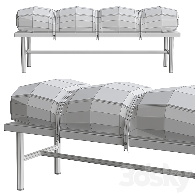 SAFARI BENCH 3d