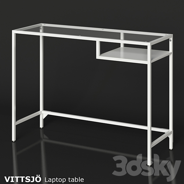 IKEA VITTSJO Laptop table 3DSMax File - thumbnail 1
