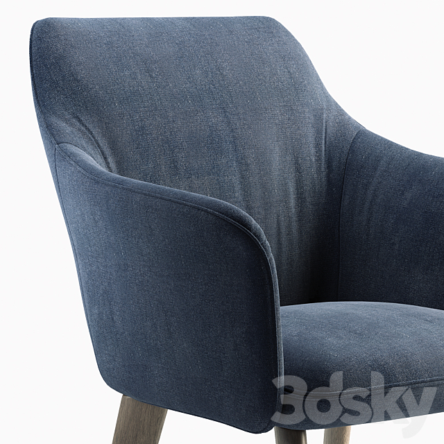 Chair LX671 Leolux LX 3 3d