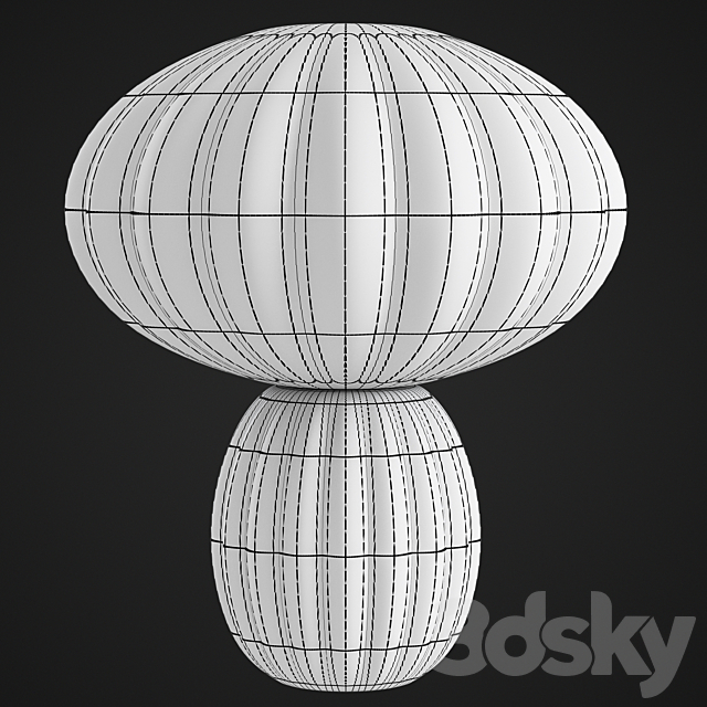 Table lamp Hubsch Opal 3DSMax File - thumbnail 5