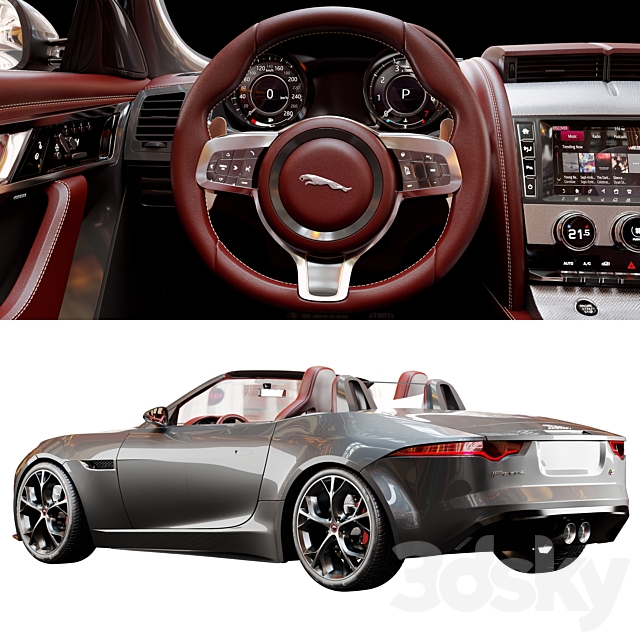 Jaguar F_TYPE 3dsky