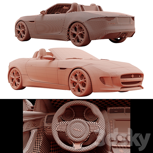 Jaguar F_TYPE 3dskyfree