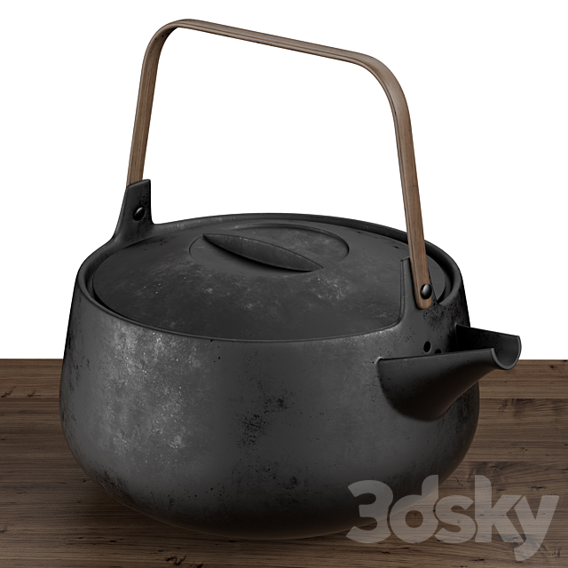 teapot set for coffee 3DSMax File - thumbnail 2