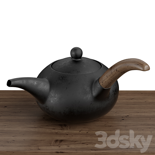 teapot set for coffee 3DSMax File - thumbnail 3