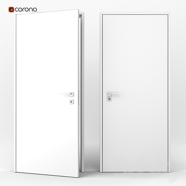 Flush-mounted interior door 3dsky