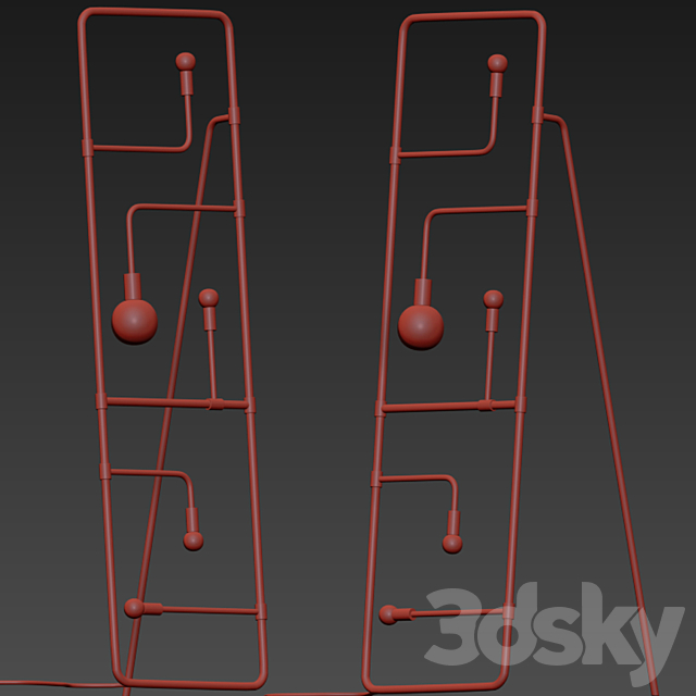 Beaubien floor lamp 3d
