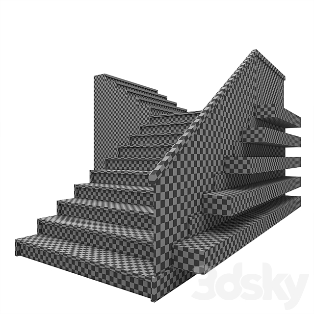Staircase with light 3DSMax File - thumbnail 3