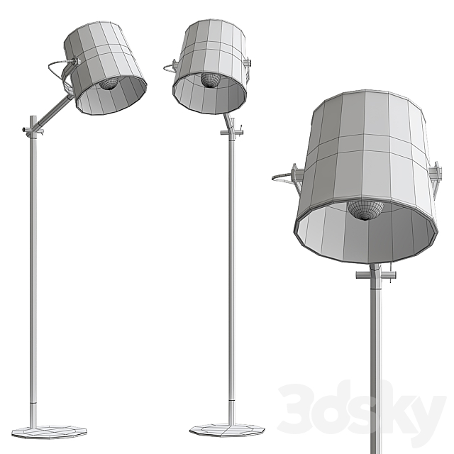 Floor lamp by Gerhort No. 3 3d
