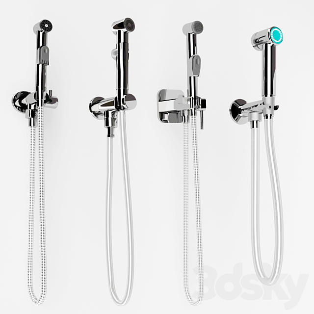 Hygienic shower collection 3DSMax File - thumbnail 1