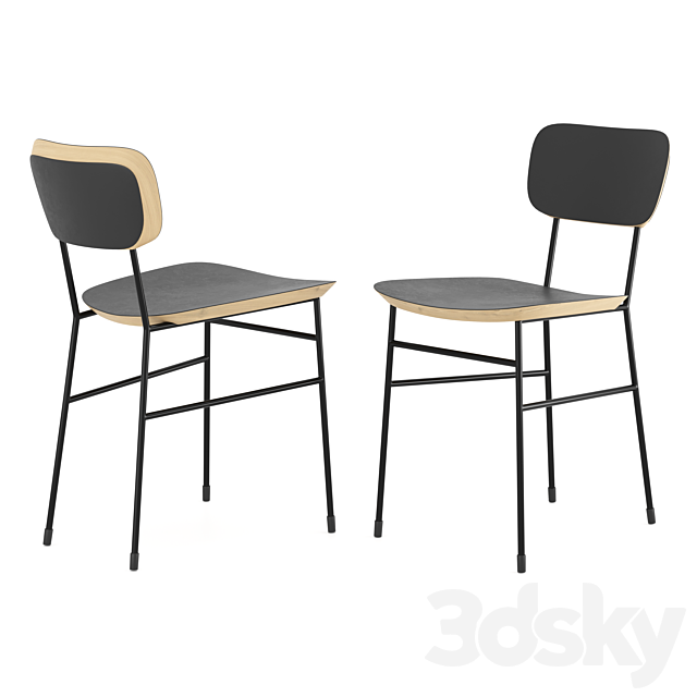 Table and chairs Master from Lube 3DSMax File - thumbnail 2
