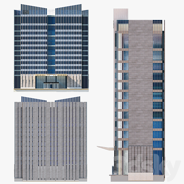 Modern Residential Building 25 3d
