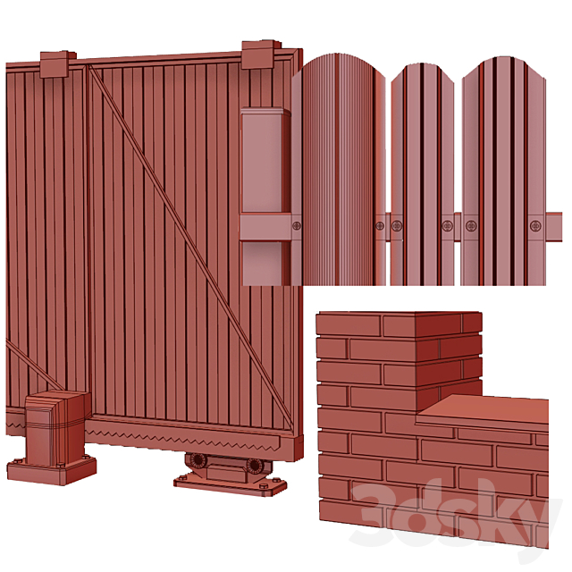 Fence set 3dskyfree