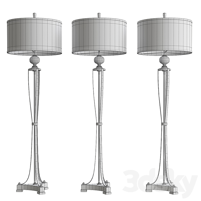 Tristana Floor Lamp by Uttermost 3d