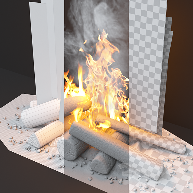 Fireplace MUNICH 3dskyfree