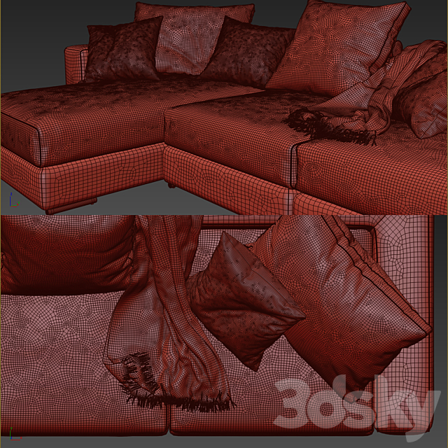 Ananta class sofa 3DSMax File - thumbnail 5
