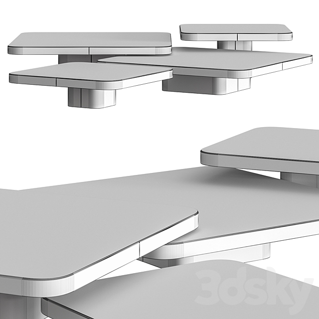 ClassiCon Bow Coffee Tables 3DSMax File - thumbnail 2