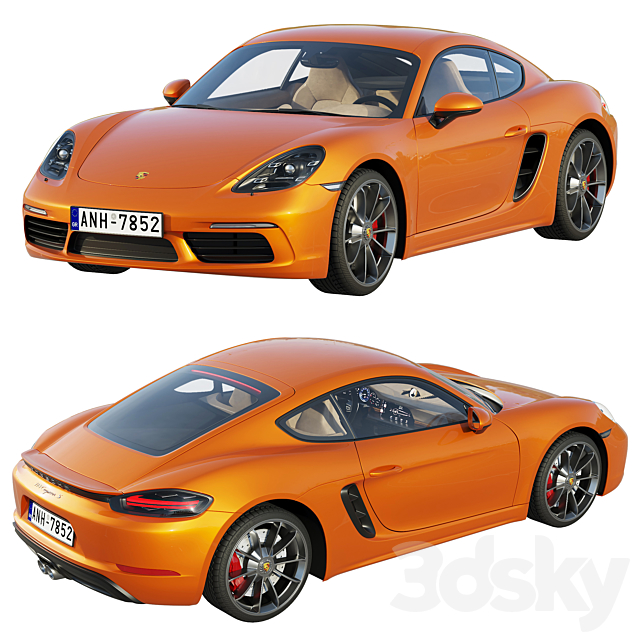 Porsche 718 Cayman S 3d