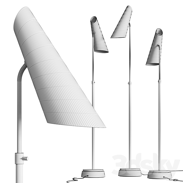 Aerin Franca Adjustable Floor Lamps 3DSMax File - thumbnail 2
