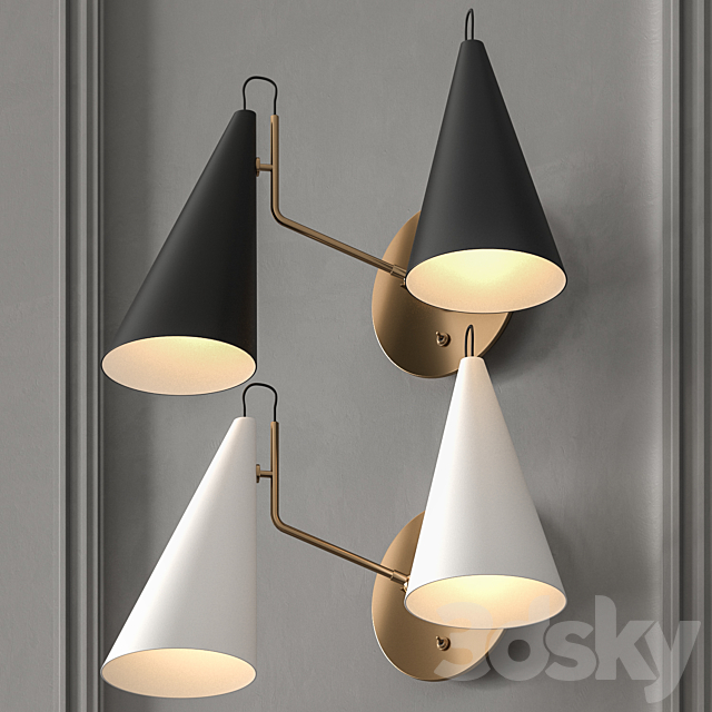Clemente Double Sconce by McGee & CO 3DSMax File - thumbnail 1