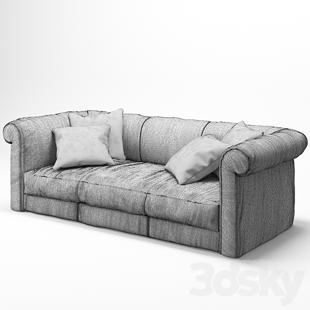 Baxter alfred soft sofa 3DSMax File - thumbnail 4