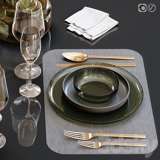 Table setting 23 3d