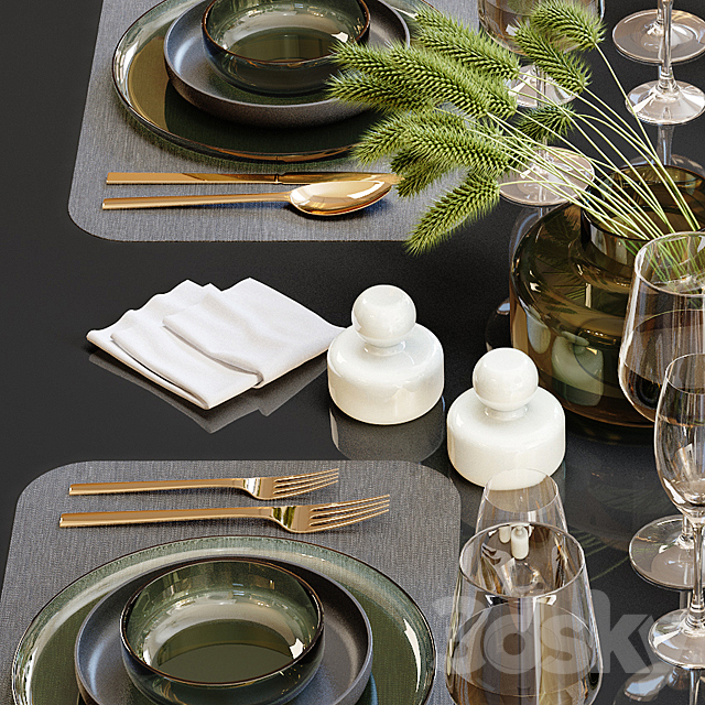Table setting 23 3dsky