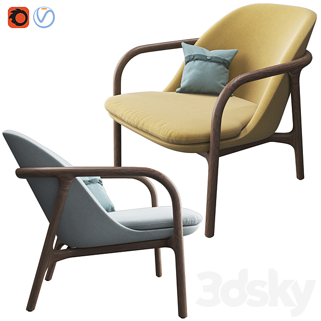 Neva Easy Chair By Artisan 3d