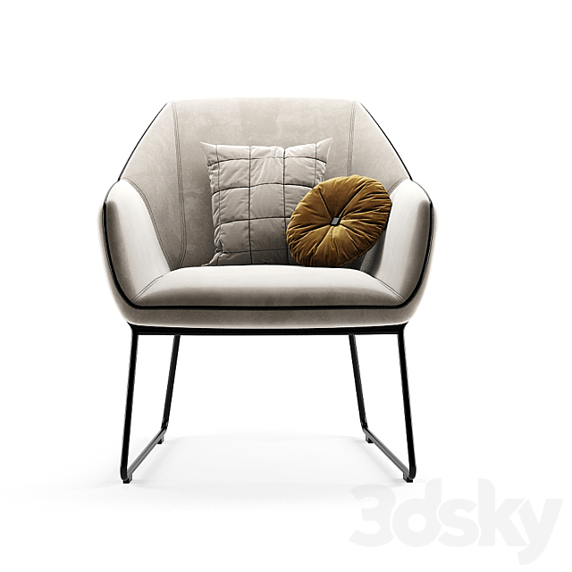 Nido lounge chair 3d