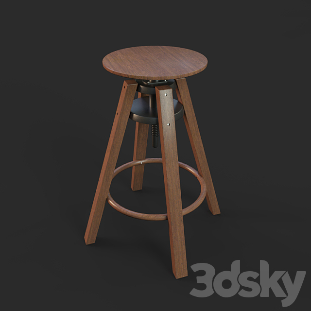 Set of table and chairs 3DSMax File - thumbnail 3
