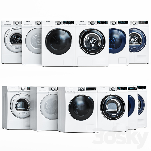 Samsung washer and dryer 3DSMax File - thumbnail 1