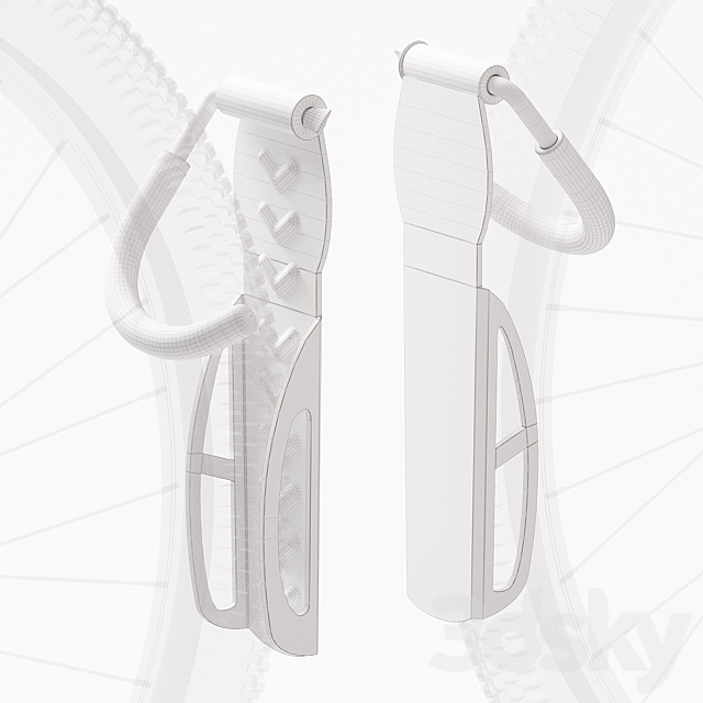Wall holder (bracket) for the KoNO bicycle 3DSMax File - thumbnail 2