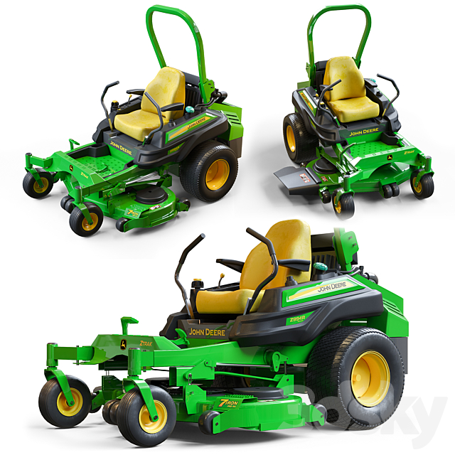 Garden tractor Z994R 3DSMax File - thumbnail 1
