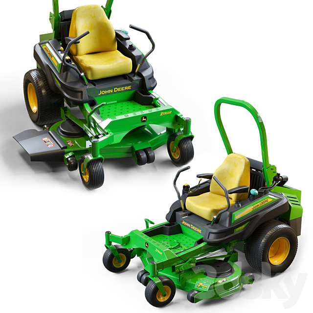 Garden tractor Z994R 3DSMax File - thumbnail 2