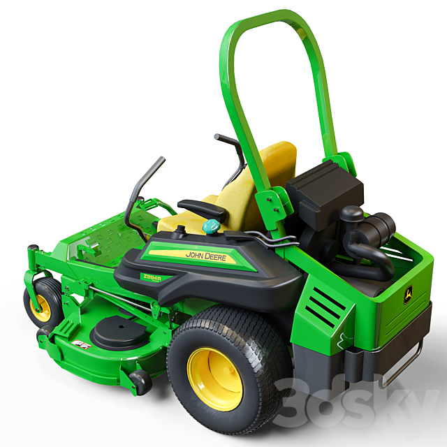 Garden tractor Z994R 3DSMax File - thumbnail 3