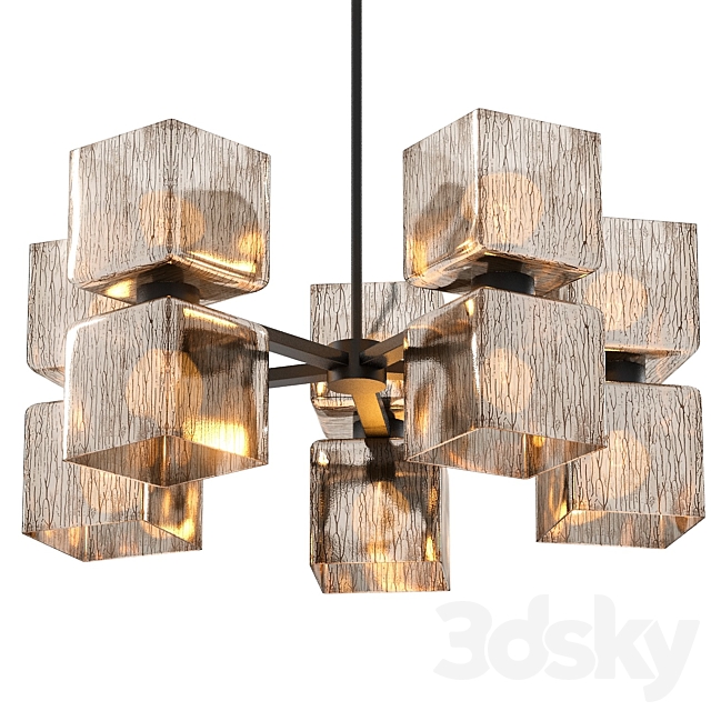 Crate & Barrel Ava Large Chandelier 3dsky
