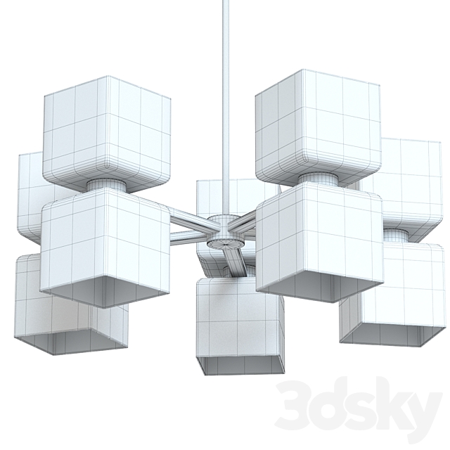 Crate & Barrel Ava Large Chandelier 3dskyfree