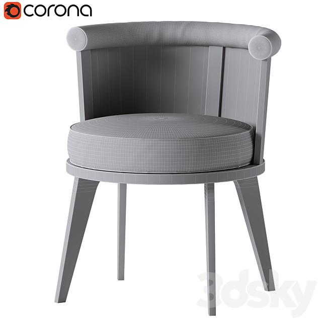 George Dining Chair 3DSMax File - thumbnail 3