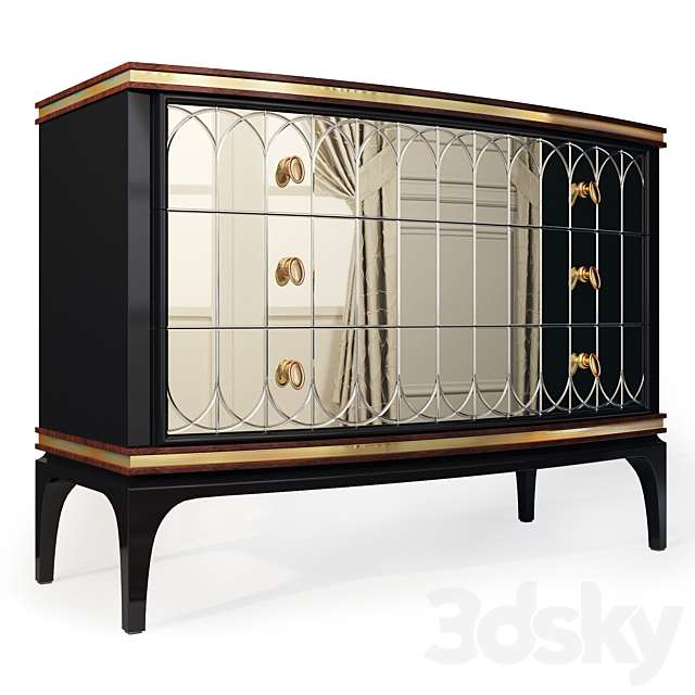 Chest and console Milano. Dresser. console by Medusa Home 3DSMax File - thumbnail 4