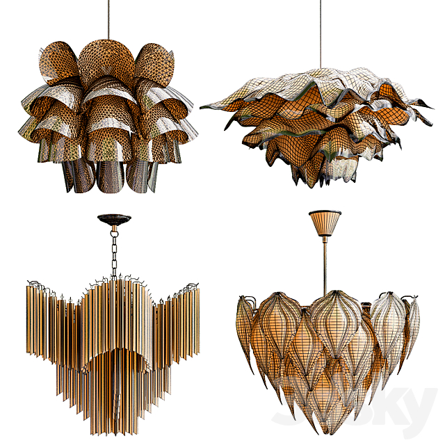 Four Exclusive Chandelier Collection_56 3DSMax File - thumbnail 5