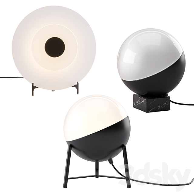 Half and Halos Table Lamp by Milan Iluminacion 3DSMax File - thumbnail 2