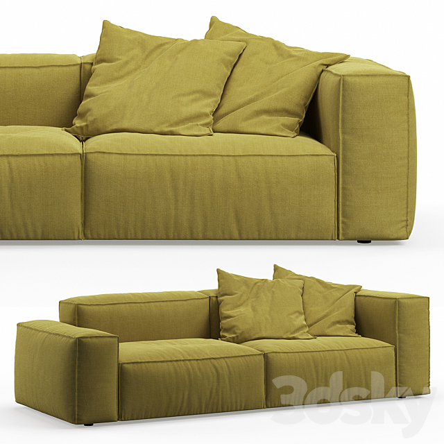 NeoWall 2 seat Sofa by Living Divani 3DSMax File - thumbnail 2