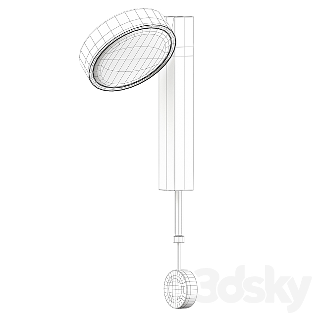 LED Dimming Wall Lamp 3d