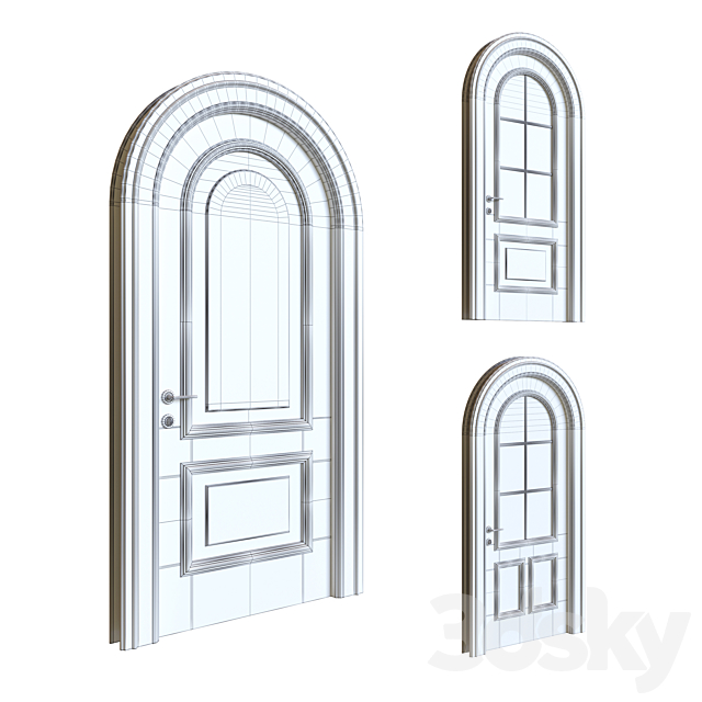 Arched doors 3d